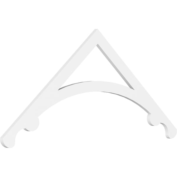 Ekena Millwork Pitch Legacy Architectural Grade PVC Gable Pediment, 60"W x 25"H x 1"P (10/12) GPP060X025X100LEG - main